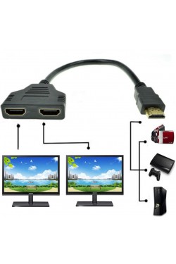 2 Port Hdmi Splitter Switch Çoklayıcı Çoklu Ekran