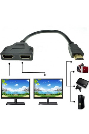 2 Port Hdmi Splitter Switch Çoklayıcı Çoklu Ekran