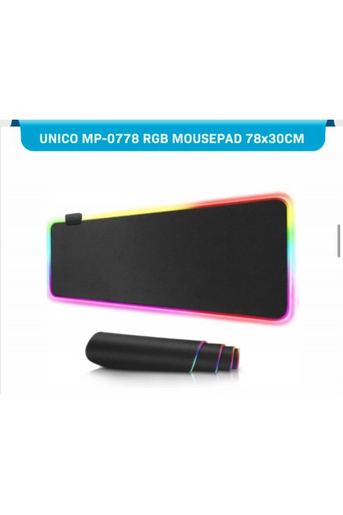  780*300*4mm Kaymaz Taban Rgb Işıklı Mousepad 