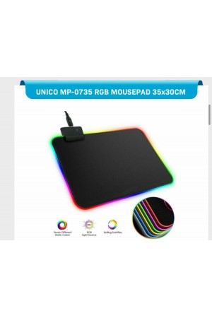  350*300*4mm Kaymaz Taban Rgb Işıklı Mousepad 